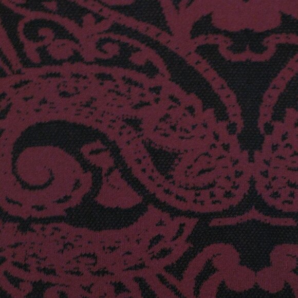 Cache Dress Medium NWOT  Red Black Paisley Print Sheath Heavyweight Back Zip - Picture 4 of 7